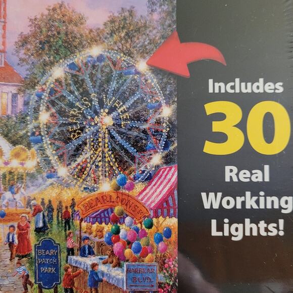 New Kodak Beary Patch Park Premium 500 pc Lighted Jigsaw Puzzle Sealed - Picture 4 of 14